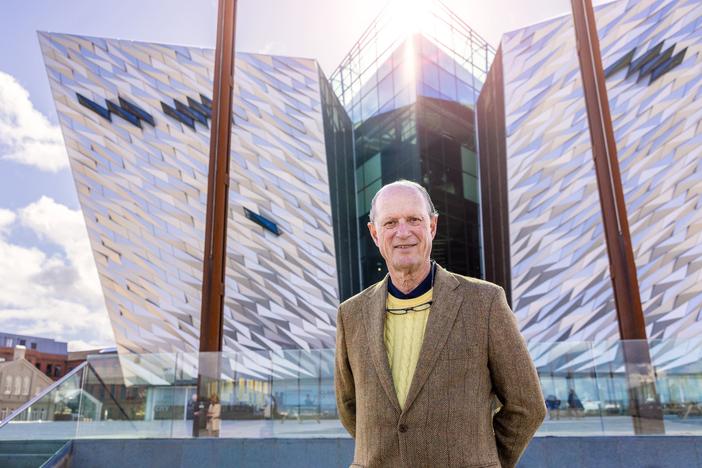 Dr Robert Ballard at Titanic Belfast (Titanic Belfast/PA)