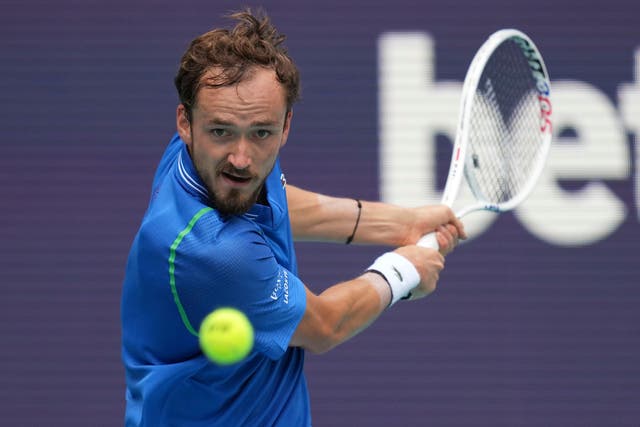 Daniil Medvedev is happy to be going back to Wimbledon (Jim Rassol/AP)