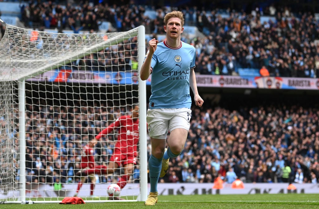 Kevin De Bruyne hit the Manchester club’s second
