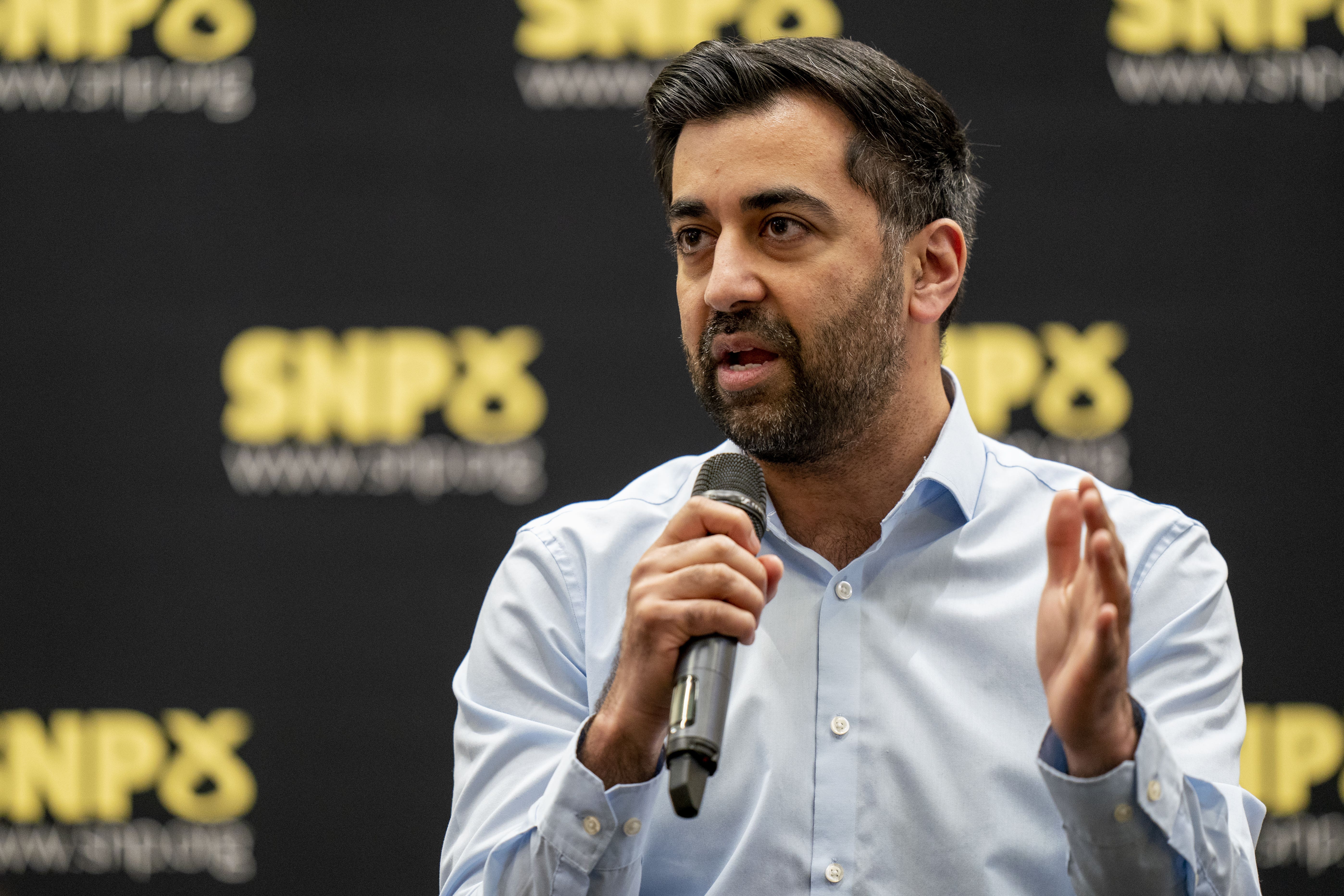 Humza Yousaf said the arrest marked a ‘difficult day’ for the party