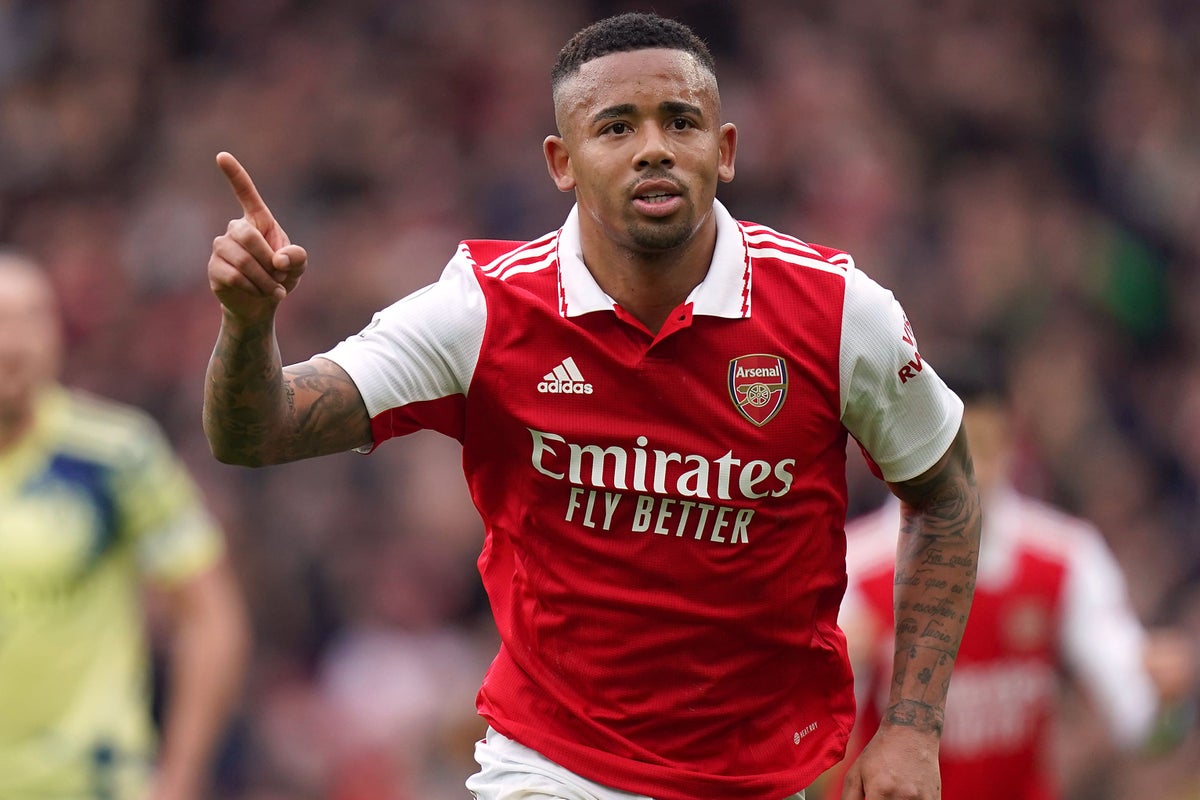 Gabriel Jesus ends goal drought with brace as leaders Arsenal ease past Leeds