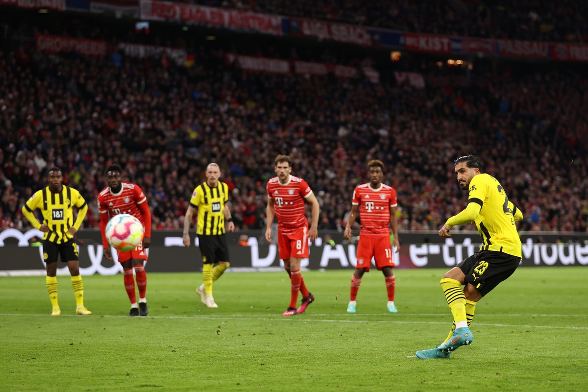 Bayern Munich vs Borussia Dortmund LIVE: Bundesliga latest score and goal updates Emre Can scores penalty