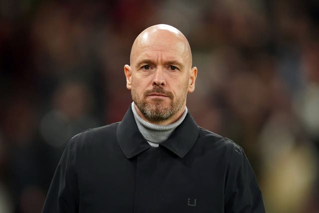 Manchester United manager Erik ten Hag has stressed the importance of getting into the Champions League (Martin Rickett/PA)
