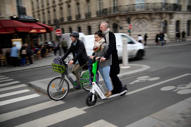 <p>E-scooters on the streets of Paris will soon be a thing of the past </p>