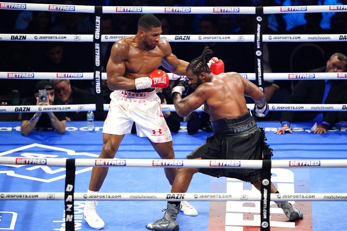 Anthony Joshua vs Jermaine Franklin official punch stats reveal concerning trend