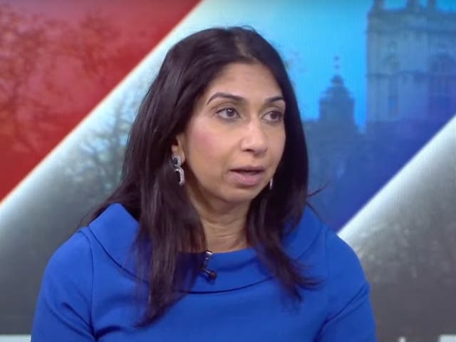 <p>Home secretary Suella Braverman</p>