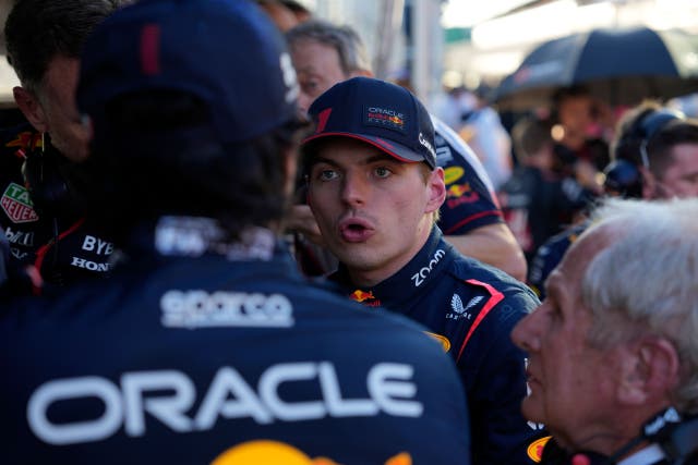 Max Verstappen was among the drivers left bemused by the conclusion to the race (Simon Baker/Pool via AP)