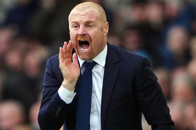 Everton boss Sean Dyche is preparing to face a fired-up Tottenham (Peter Byrne/PA)