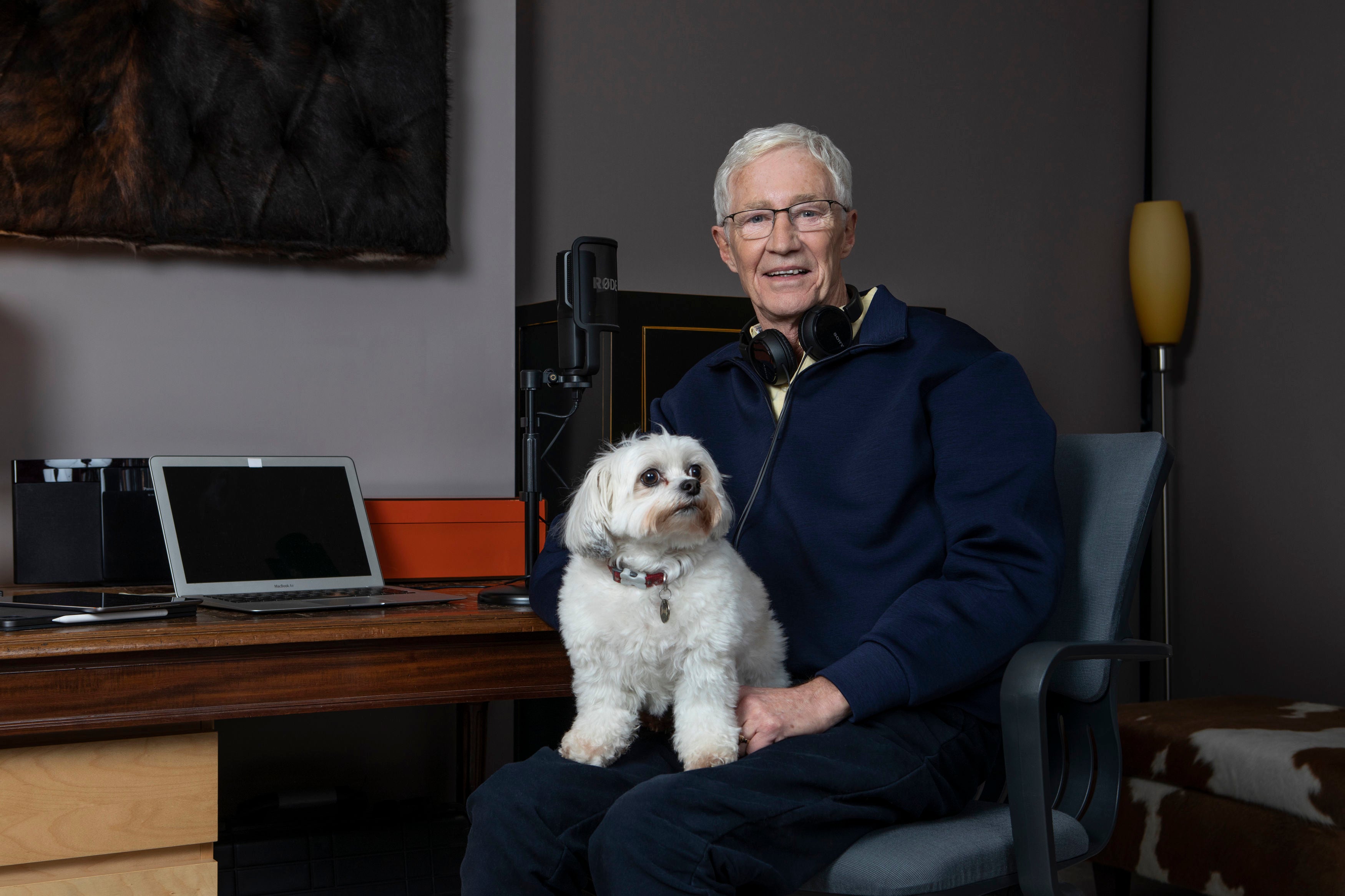 Photo issued by Boom Radio of Paul O’Grady and his dog Conchita