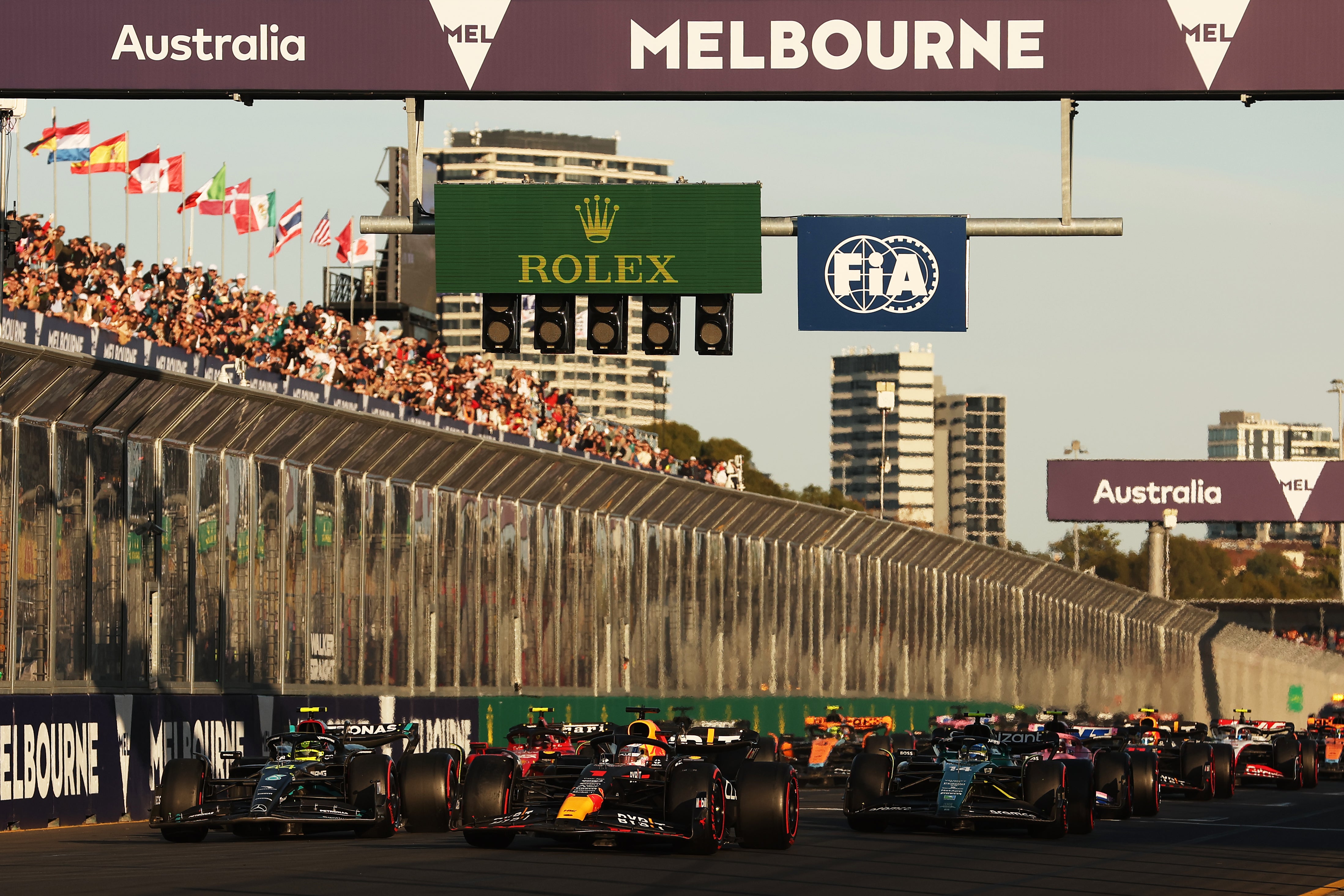 The Australian Grand Prix saw three red flags thrown as chaos ensued at the end in Melbourne