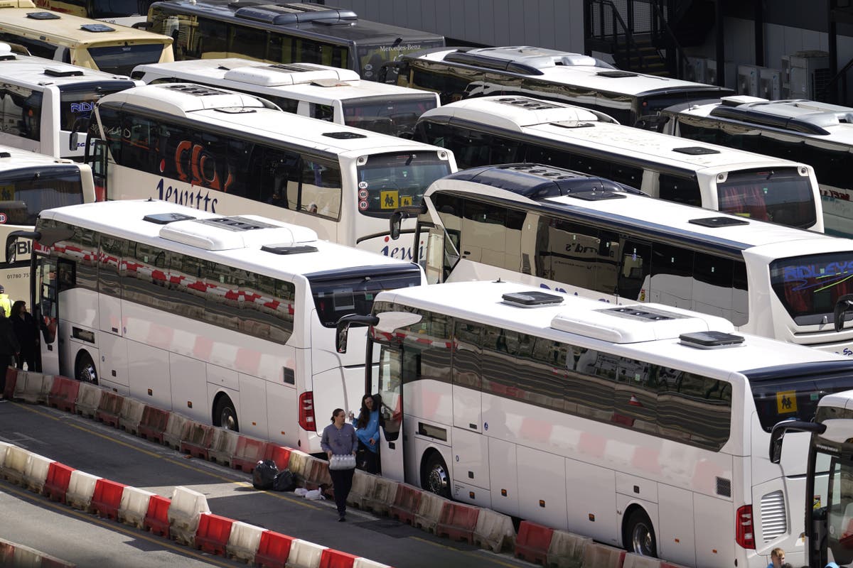 Coach passengers finally get in to Port of Dover after huge delays