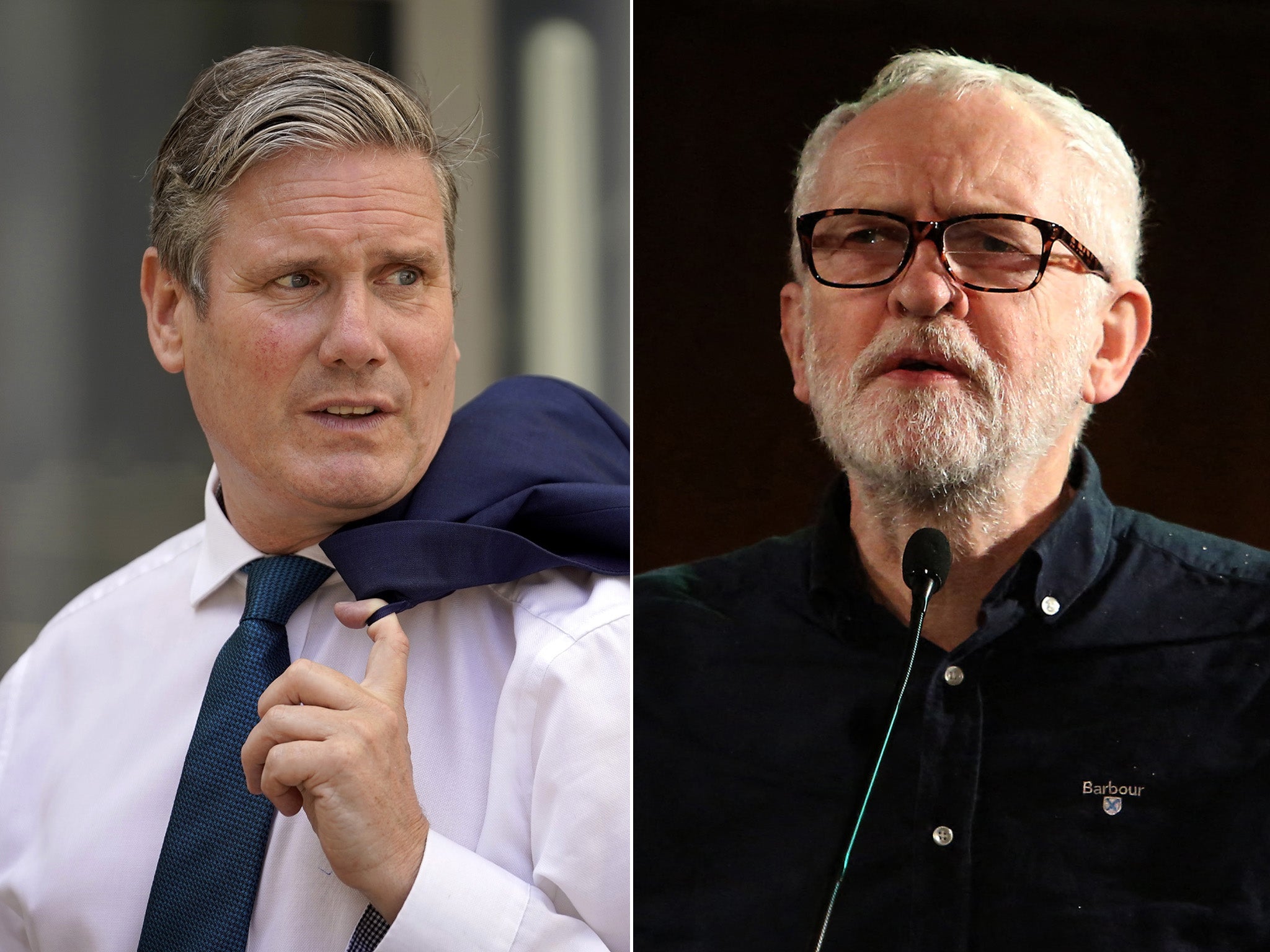 Keir Starmer has said only Jeremy Corbyn is to blame for his exclusion from Labour