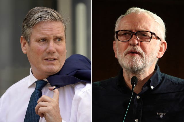 <p>Keir Starmer has said only Jeremy Corbyn is to blame for his exclusion from Labour </p>