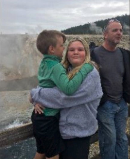 The last photo – and known sighting – of Tylee Ryan (pictured with JJ and Alex Cox at Yellowstone National Park)