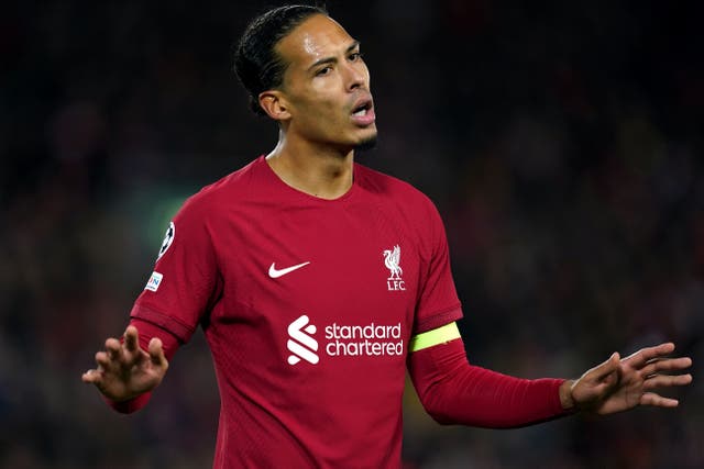 Virgil Van Dijk admits Liverpool need to do some soul-searching (Nick Potts/PA)