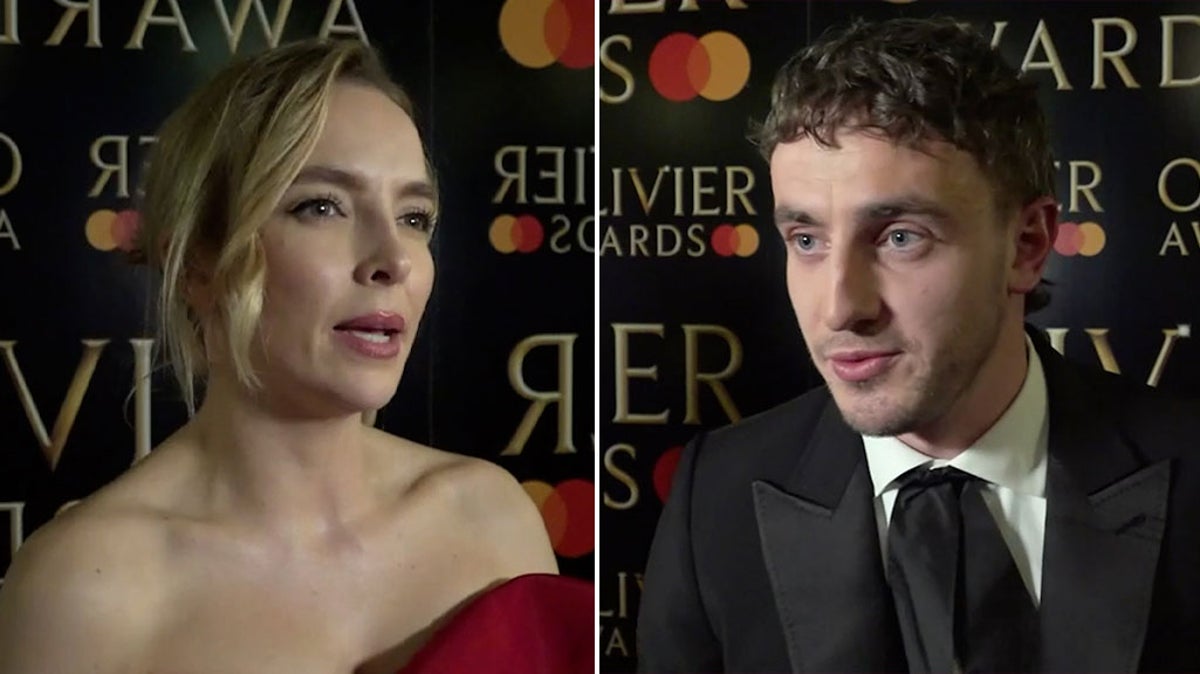 Jodie Comer and Paul Mescal’s genuine reaction after scooping top prizes at Olivier Awards
