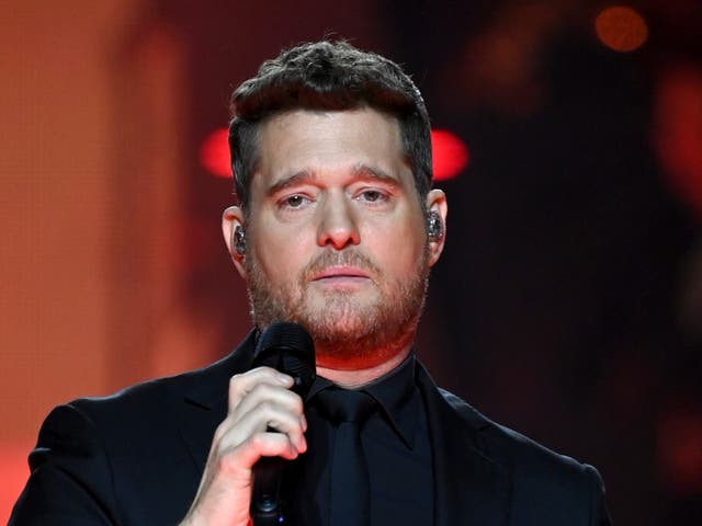 <p>Michael Buble performing at the O2 on 26 March 2023</p>