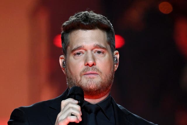 <p>Michael Buble performing at the O2 on 26 March 2023</p>