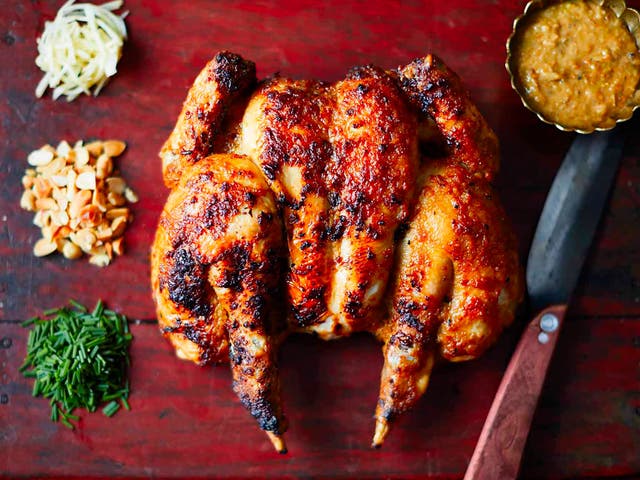 <p>It takes a little dedication to make the curry paste but once you have, marinating and roasting the chicken is a breeze </p>