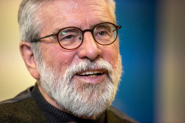 Former Sinn Fein president Gerry Adams said the DUP should be given space over returning to the powersharing executive at Stormont (Liam McBurney/PA)