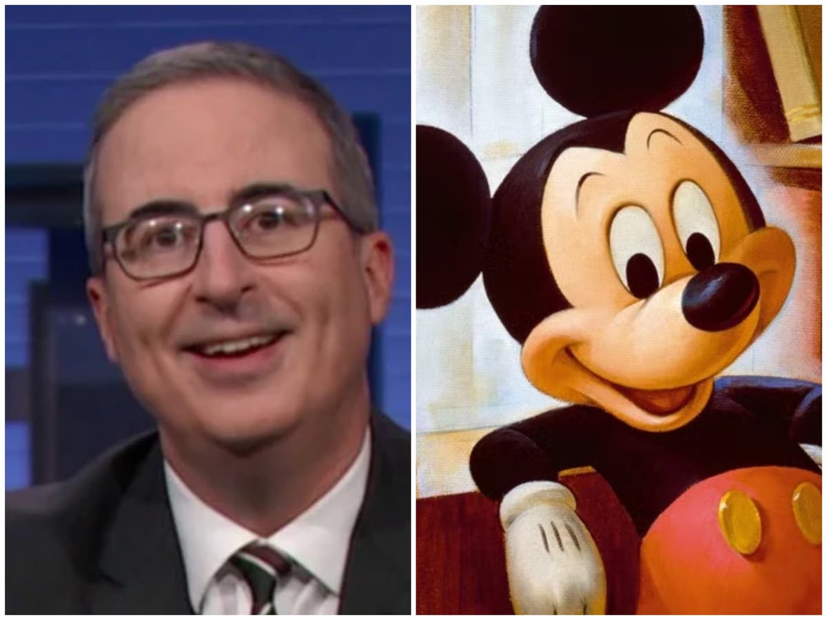 John Oliver ‘riskily’ taunts Disney with Mickey Mouse stunt on Last Week Tonight