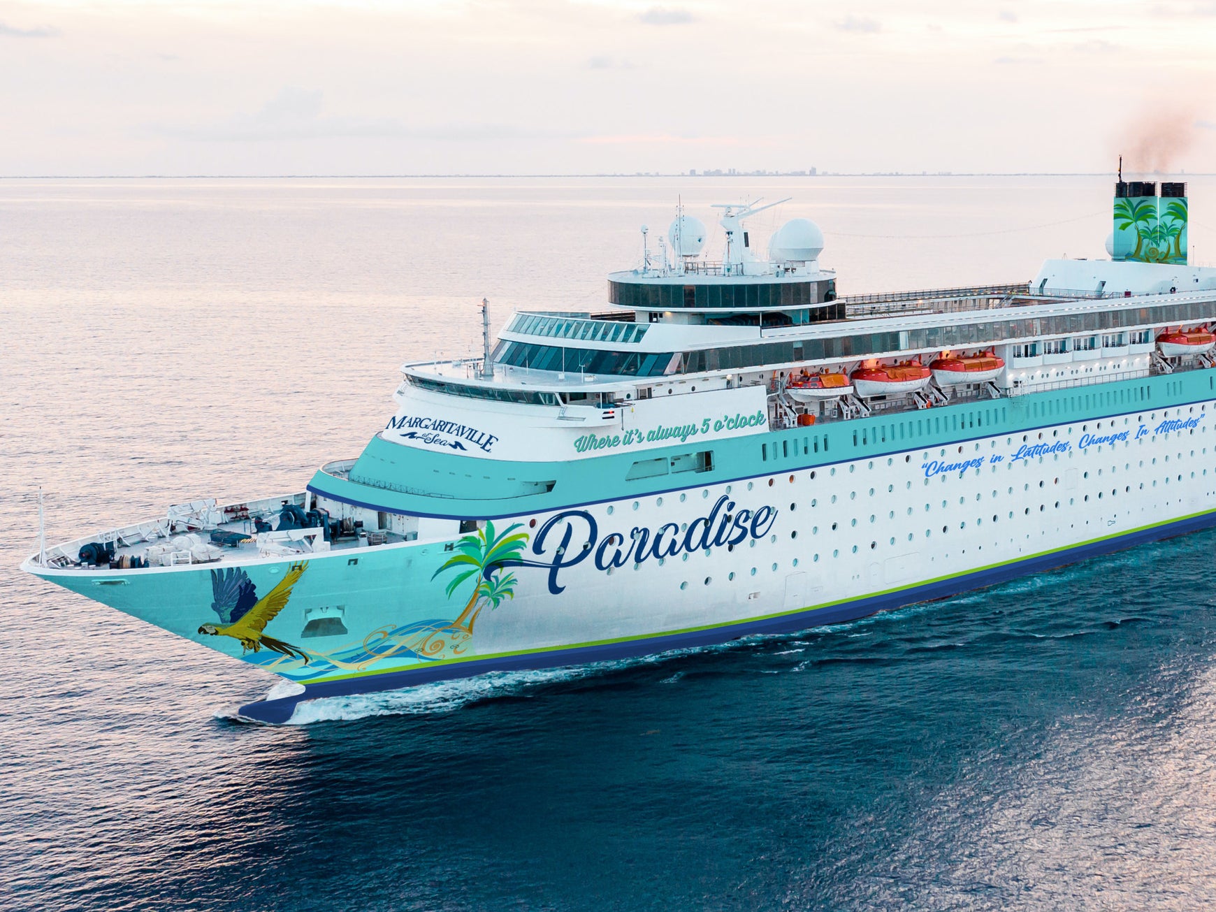 The ‘Ultimate Paradise Pass’ can be used to sail on the Margaritaville at Sea Paradise