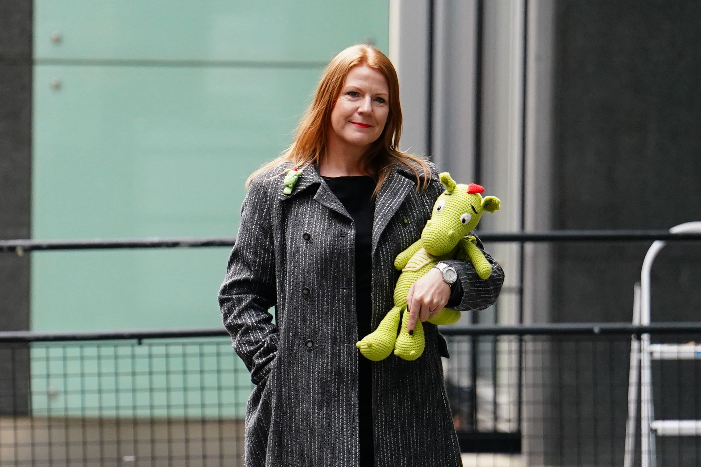 Children’s book author Fay Evans who claimed John Lewis had infringed her copyright in its Christmas advert about an excitable dragon has lost her High Court case (Jordan Pettitt/PA)