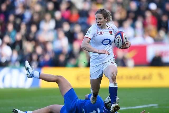 <p>Abby Dow scored four tries as a much-changed England cruised to victory against Italy </p>