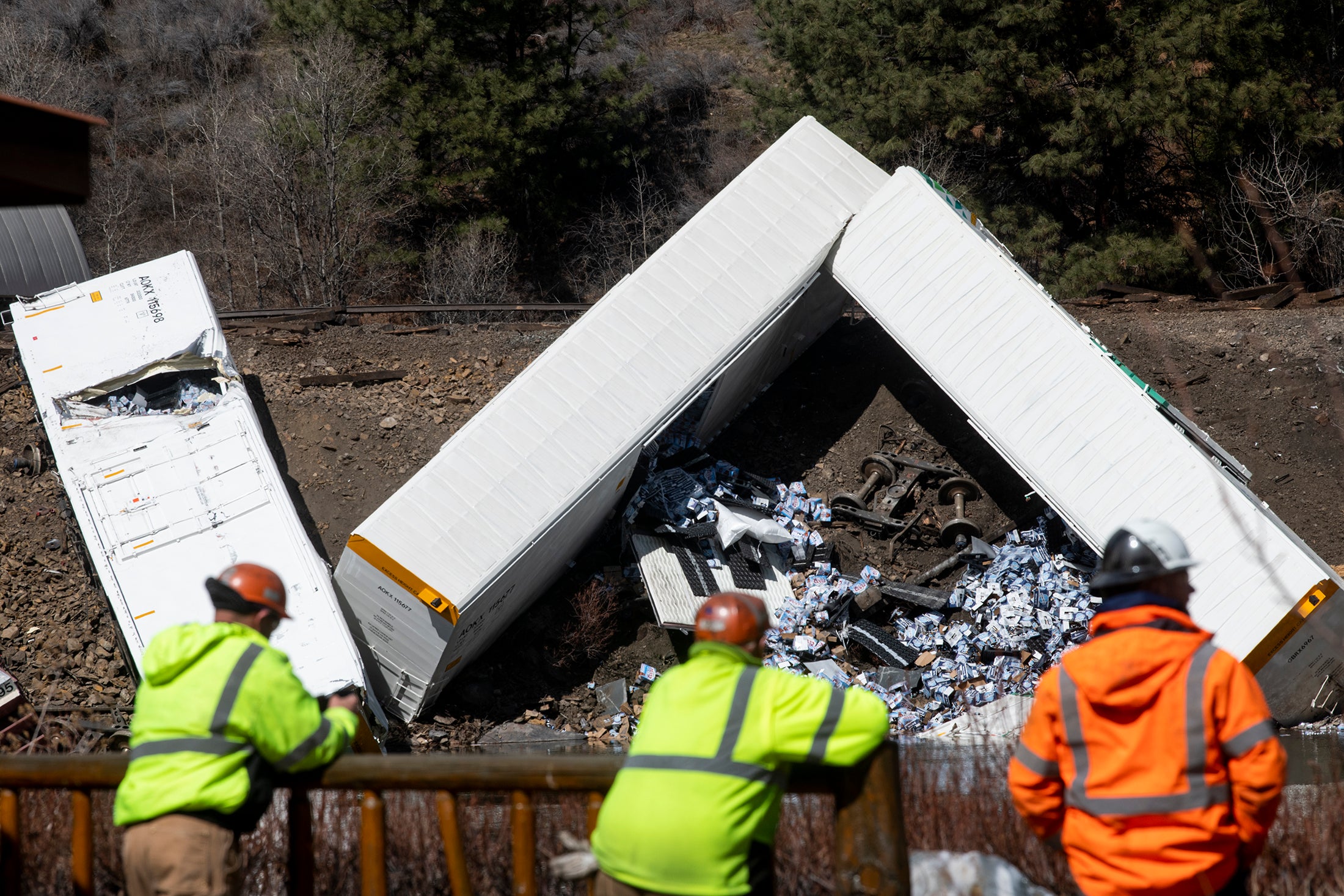 Train Derailment Montana