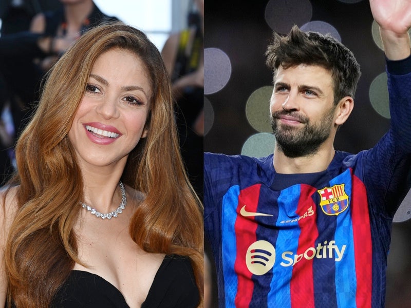 Shakira e seu ex, o ex-jogador de futebol do Barcelona Gerard Piqué