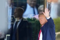 Donald Trump lands in New York to face criminal charges