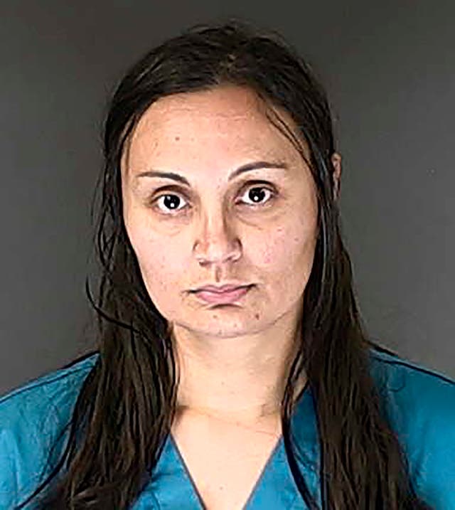 <p>This 5 March 2020 booking photo provided by the El Paso County, Colo, Sheriff’s Office shows Letecia Stauch </p>