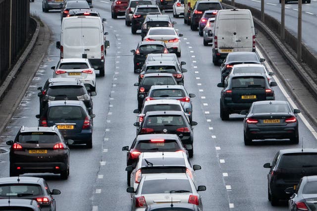 Drivers are being warned to expect severe queues as up to 17 million leisure trips by car are expected to take place during the Easter bank holiday weekend (Aaron Chown/PA)