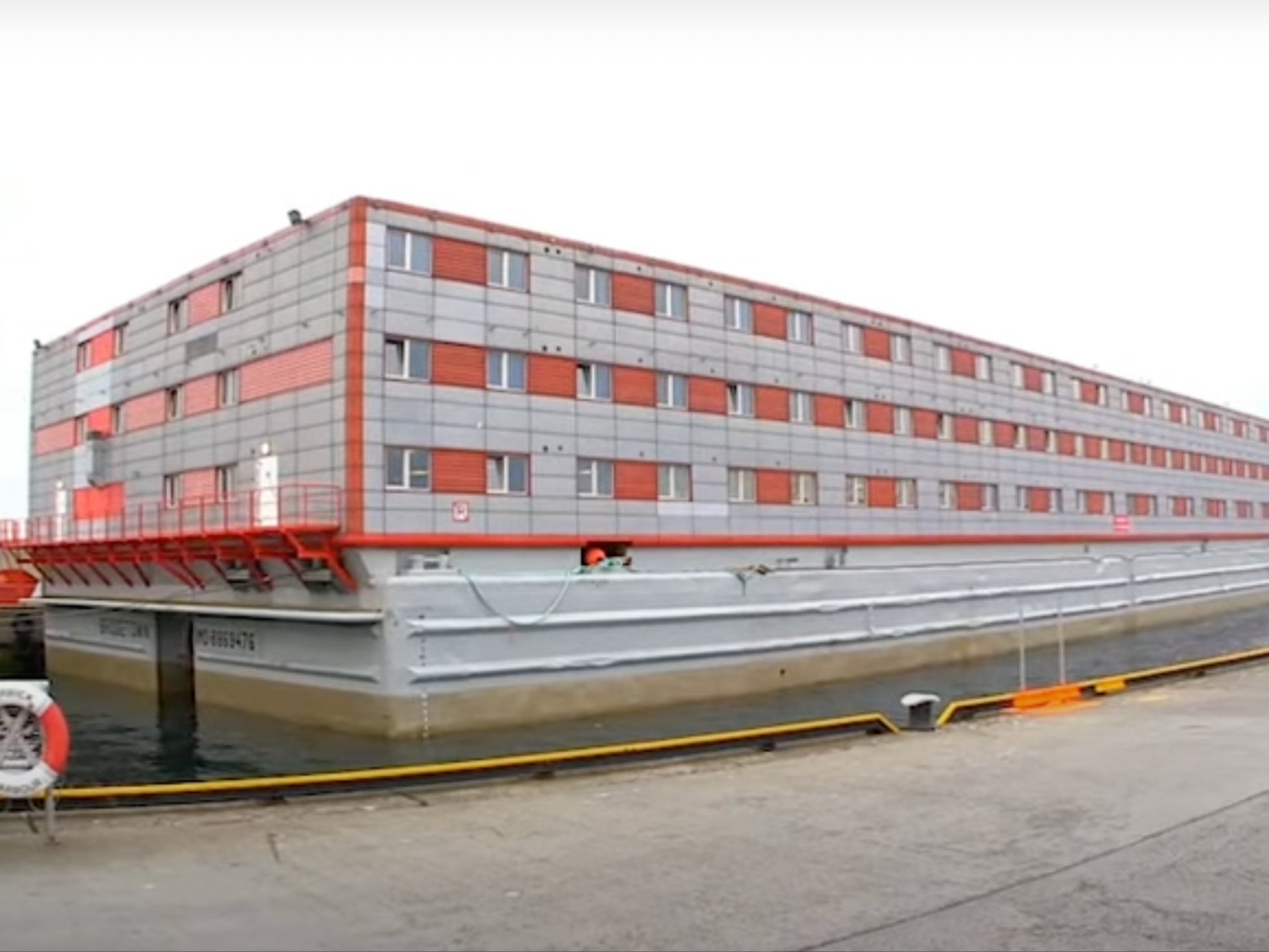 ‘Bibby Stockholm’ was previously used to house asylum seekers in the Netherlands