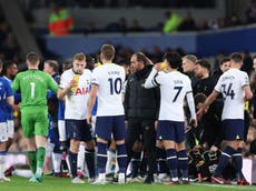 Cristian Stellini criticises Tottenham players after win slips away at Everton