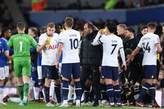 Cristian Stellini criticises Tottenham players after win slips away at Everton