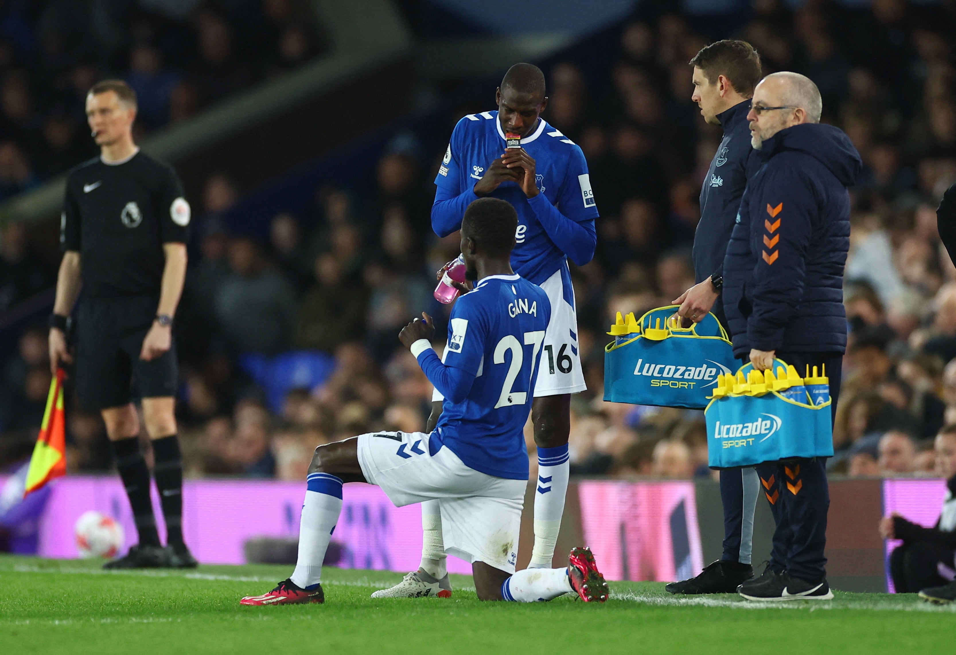 Everton’s Idrissa Gueye and Abdoulaye Doucoure broke their fast against Tottenham