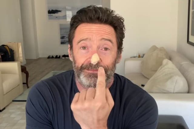 <p>Hugh Jackman is undergoing another skin cancer biopsy</p>