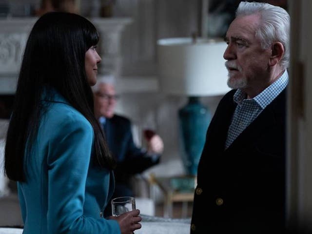 <p>Zoë Winters with Brian Cox in the latest episode of Succession</p>