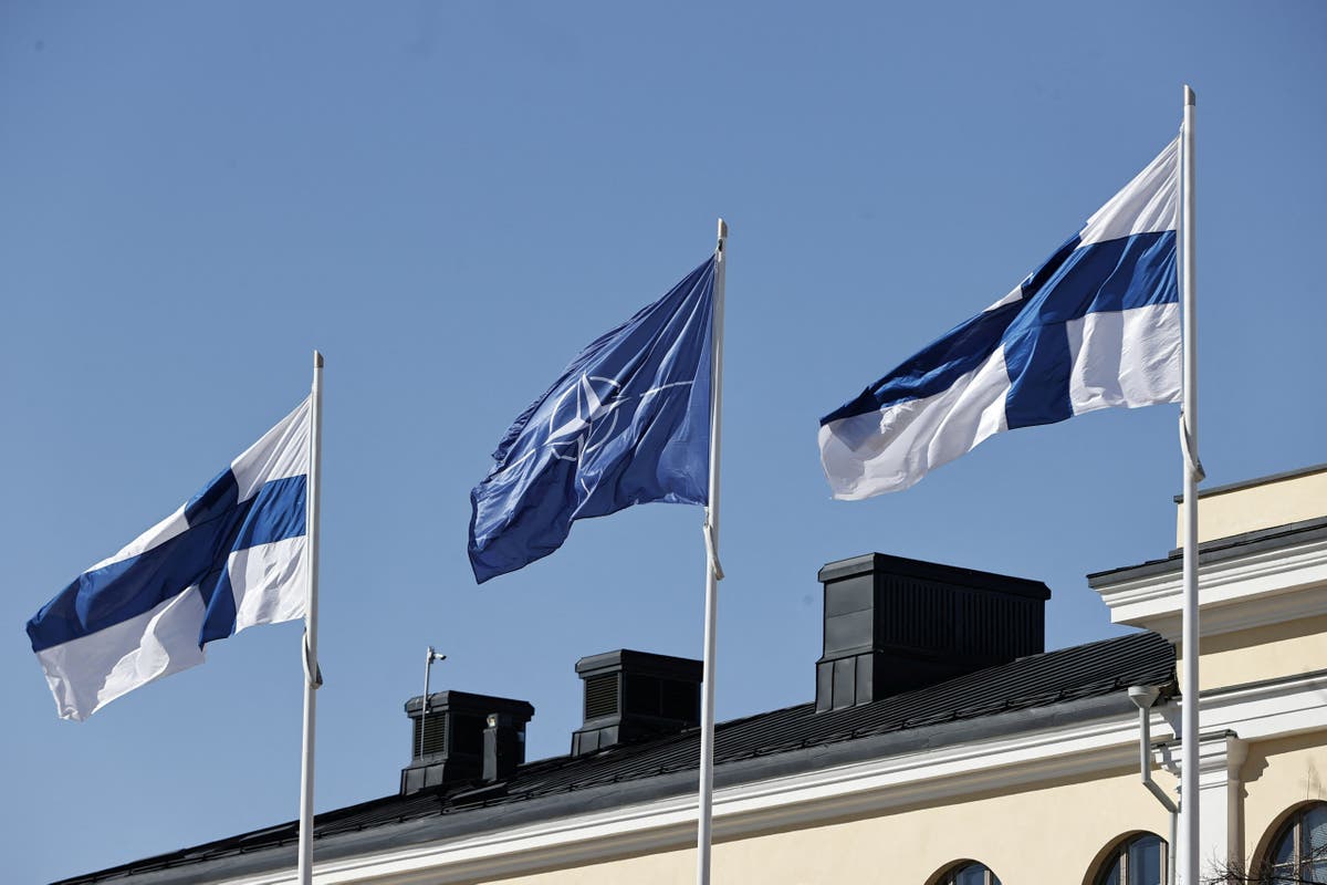 Finland joins Nato, doubling alliance’s border with Russia