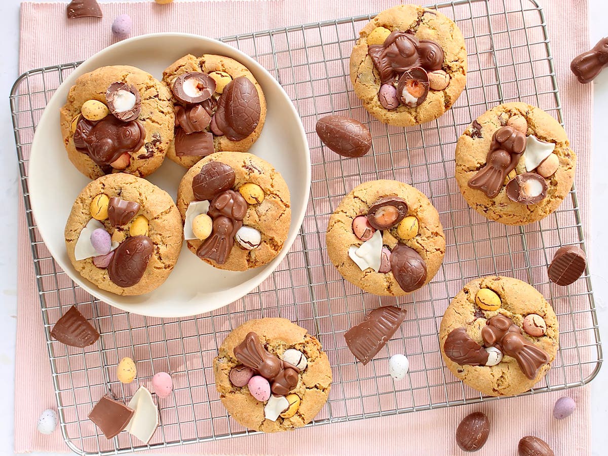 Got leftover Easter chocolate? Whip up these cookies