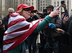 Chaos outside Trump court as clashes erupt between MAGA fans and foes