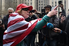 Chaos outside Trump court as clashes erupt between MAGA fans and foes