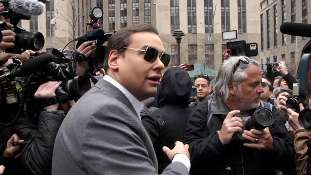 George Santos charged – live: New York Republican tells reporter federal charges are ‘news to me’