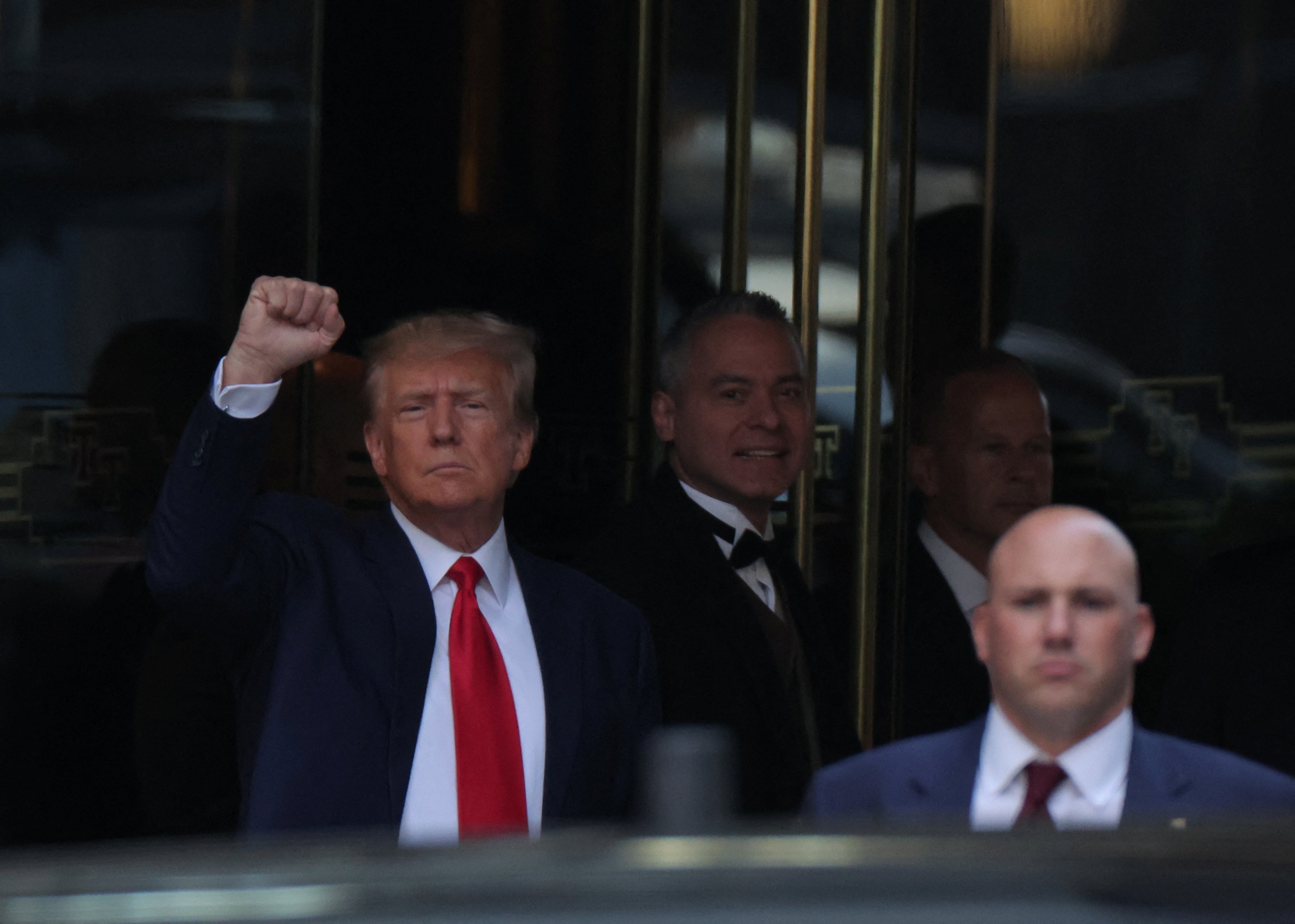 Trump indictment – live: Donald Trump under arrest after surrendering at court for historic arraignment