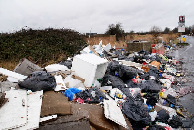 Labour is targeting fly-tippers (Gareth Fuller/PA)