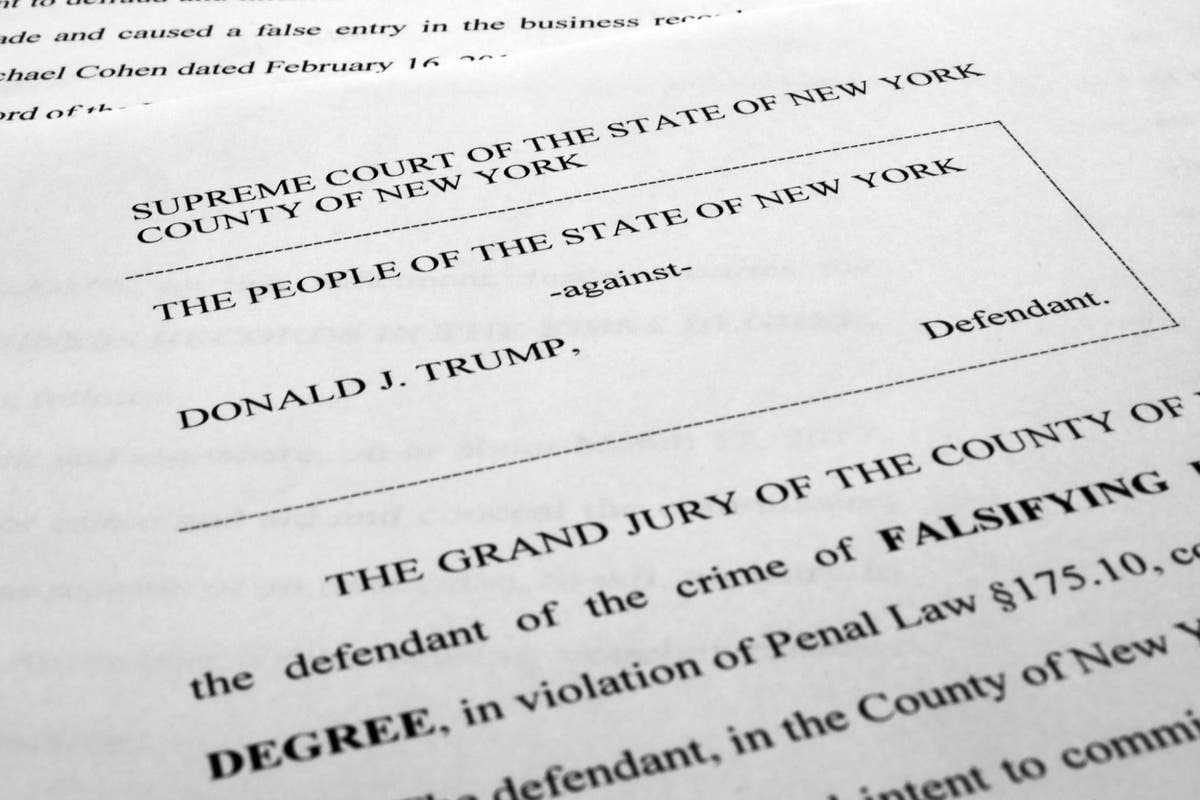 At a glance: The three hush money cases in Trump indictment The Independent