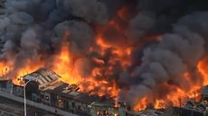 Raging fire engulfs ‘thousands’ of clothes stalls at Bangladesh market