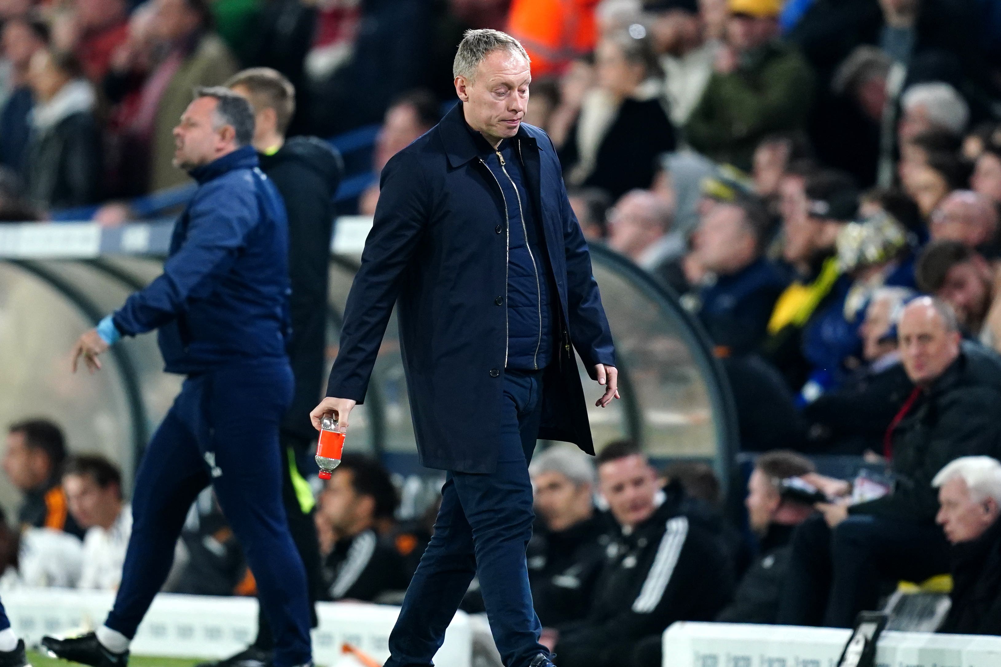 Steve Cooper’s side threw away the lead to lose to Leeds (David Davies/PA)