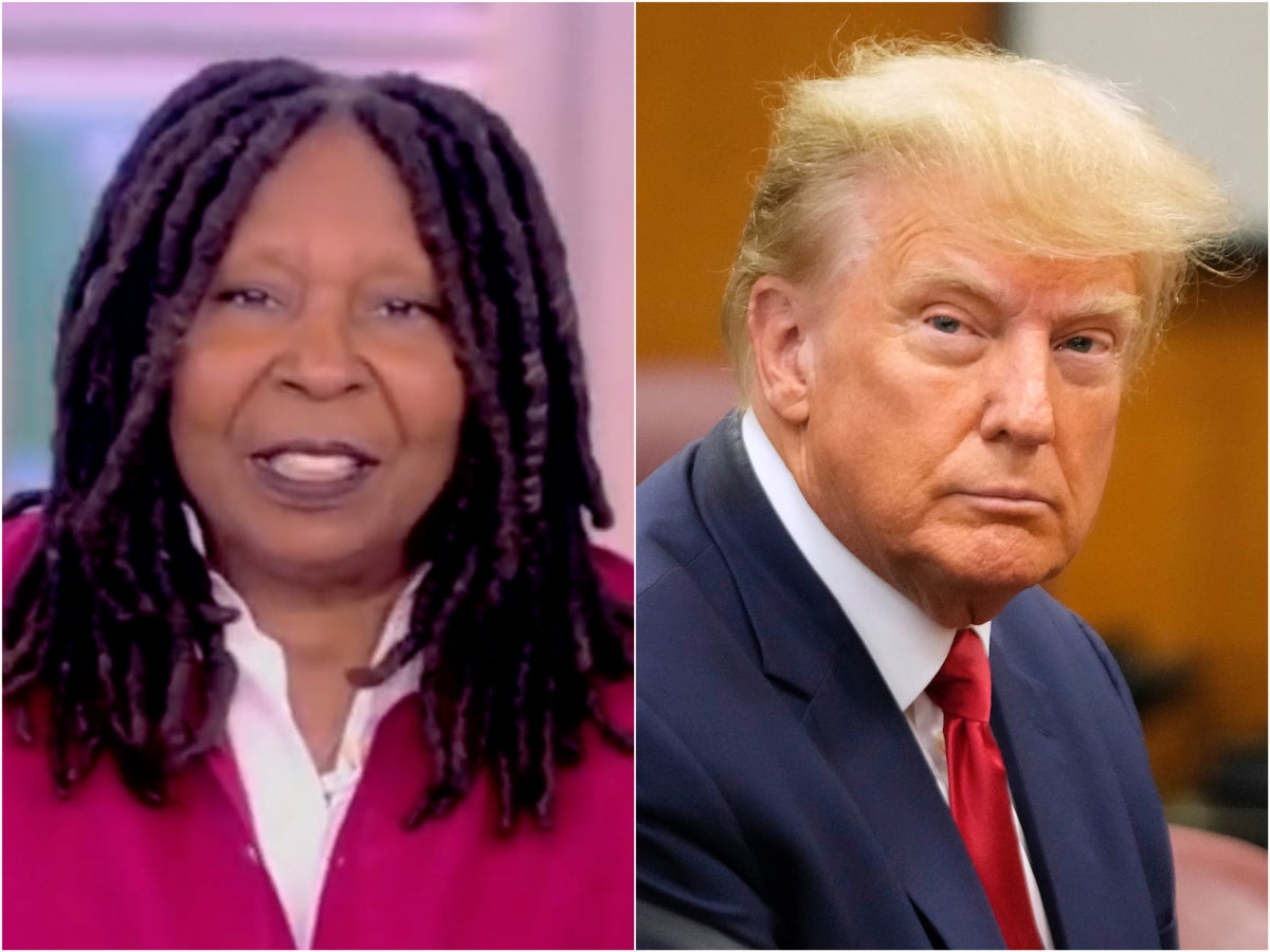 Whoopi Goldberg says it’s ‘sad’ to see a US president indicted as Trump pleads not guilty to 34 felonies